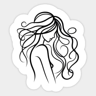 Outline art Sticker